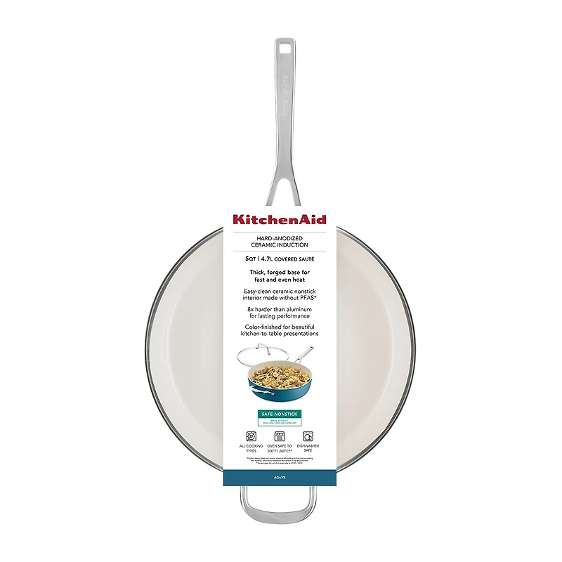 KitchenAid Hard Anodized 5-qt. Covered Saute Pan