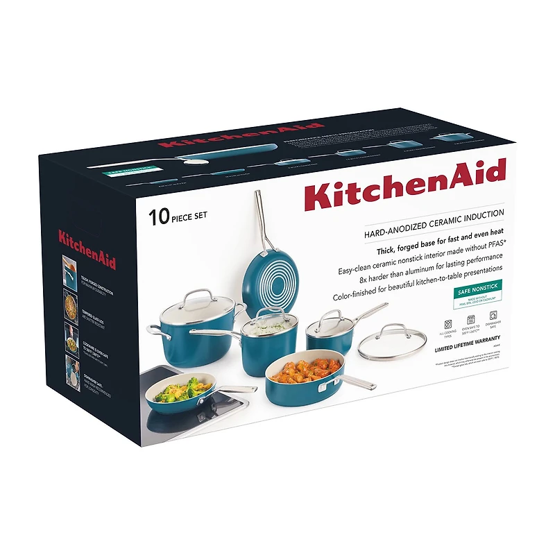 KitchenAid Hard Anodized 10-pc. Cookware Set