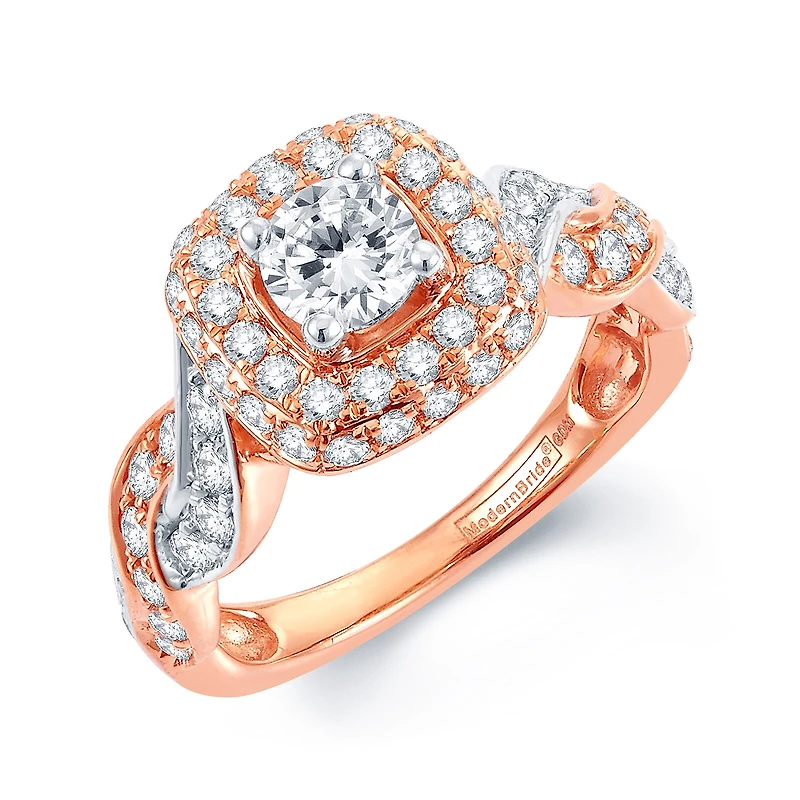 Modern Bride® Signature 1½ CT.T.W. Natural Diamond 14K Rose Gold Infinity Ring