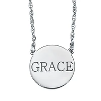 Personalized Name Disk Necklace