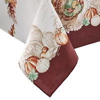 Elrene Home Fashions Holiday Turkey Tablecloth