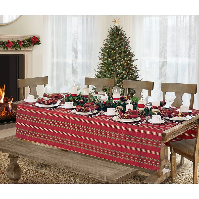 Elrene Home Fashions Shmg Plaid 52x70 Tablecloth