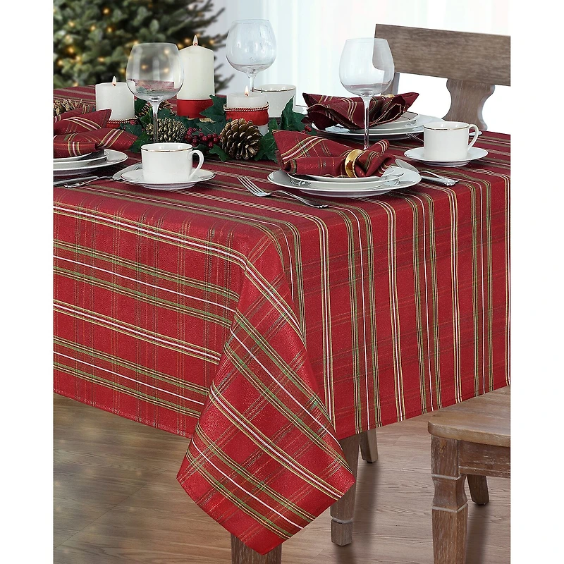Elrene Home Fashions Shmg Plaid 52x70 Tablecloth