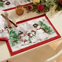 Elrene Home Fashions Snmn Wntrld Set 4-pc. Placemat