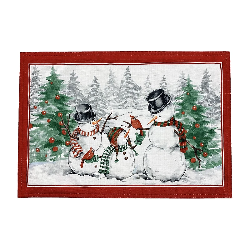 Elrene Home Fashions Snmn Wntrld Set 4-pc. Placemat