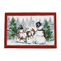 Elrene Home Fashions Snmn Wntrld Set 4-pc. Placemat