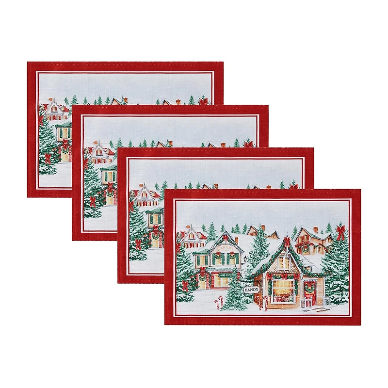 Elrene Home Fashions Stybk Christmas Set 4-pc. Placemat