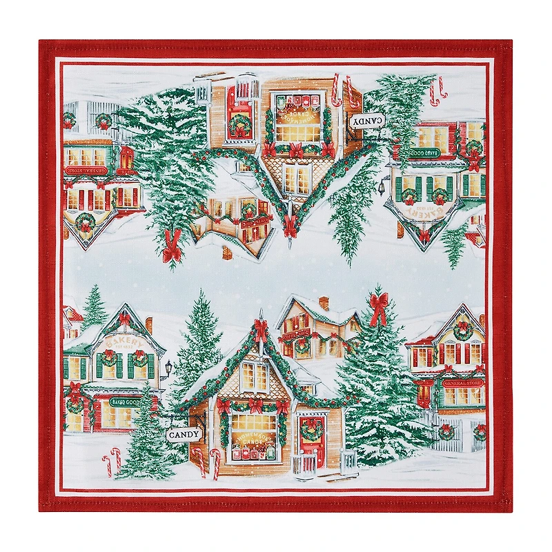 Elrene Home Fashions Storybook Christmas Set 4-pc. Napkins