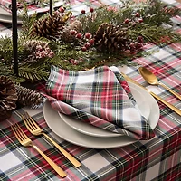 Threadmade Christmas Plaid Set 8-pc. Napkins