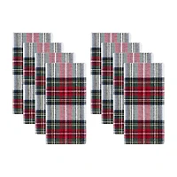 Threadmade Christmas Plaid Set 8-pc. Napkins