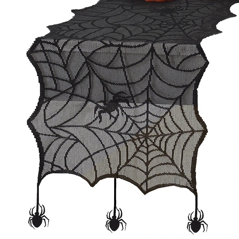 Elrene Home Fashions Crawling Halloween Table Runner