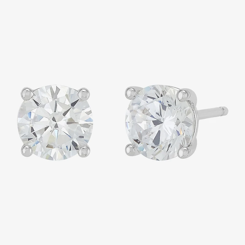 DiamonArt® White Cubic Zirconia 14K Gold Over Silver Round 2-pc. Jewelry Set