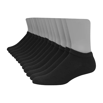 Hanes Ultimate Mens Multi-Pack 12 Pair Big and Tall Low Cut Socks