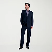 Haggar JMH Herringbone Mens Stretch Fabric Classic Fit Flat Front Suit Pant