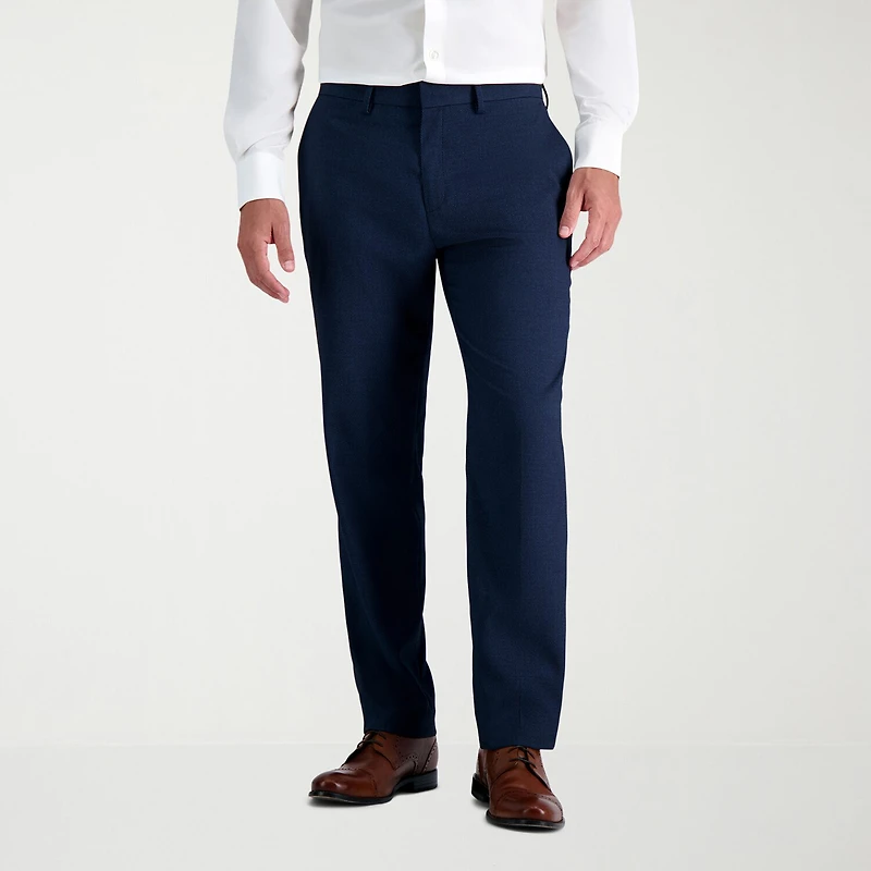 Haggar JMH Tailored Prominent Twill Mens Stretch Fabric Modern Fit Flat Front Suit Pant