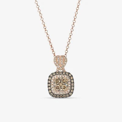 Le Vian® Pendant featuring Chocolate Diamonds® Nude Diamonds™ set in 14K Strawberry Gold®