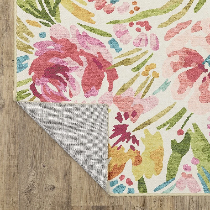 Covington Home Florentina Floral Array Indoor Oudoor Rectangular Area Rug