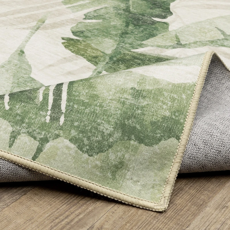Covington Home Florentina Tropical Palm 42"X66" Indoor Outdoor Rectangular Accent Rug