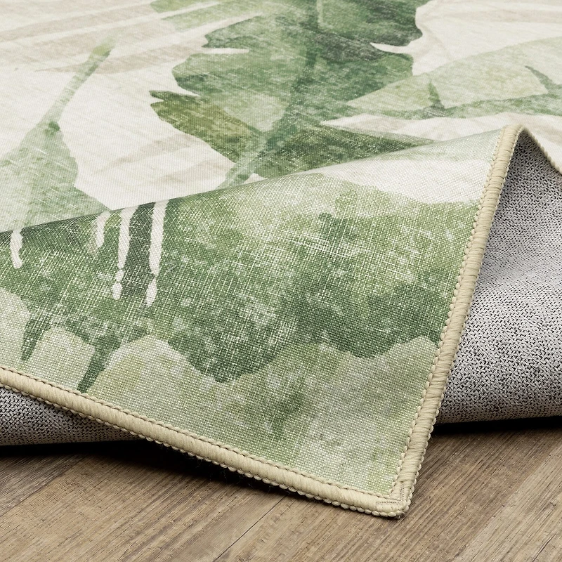 Covington Home Florentina Tropical Palm Indoor Outdoor Rectangular Area Rug