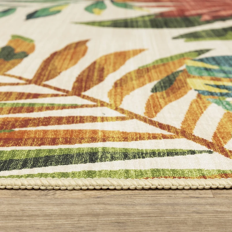 Covington Home Florentina Tropical Floral 42"X66" Indoor Outdoor Rectangular Runner