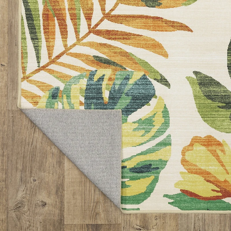 Covington Home Florentina Tropical Floral Indoor Outdoor Rectangular Area Rug