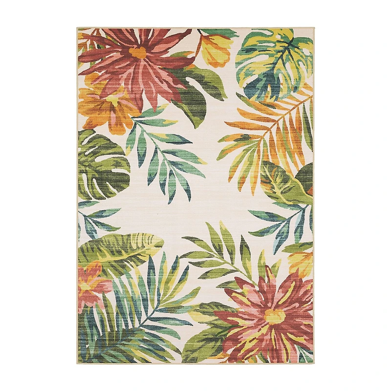 Covington Home Florentina Tropical Floral Indoor Outdoor Rectangular Area Rug