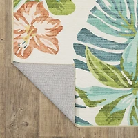 Covington Home Florentina Tropical Flamingo Indoor Outdoor Rectangular Area Rug