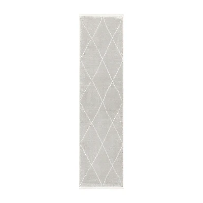 Town And Country Tretta Diamond 12" X 84" Indoor Rectangular Runner