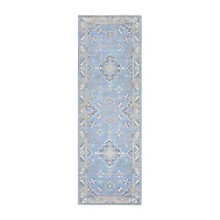 Town And Country Livie Medallion Washable 24" X 72" Indoor Rectangular Runner