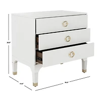 Lorna 3-Drawer Nightstand