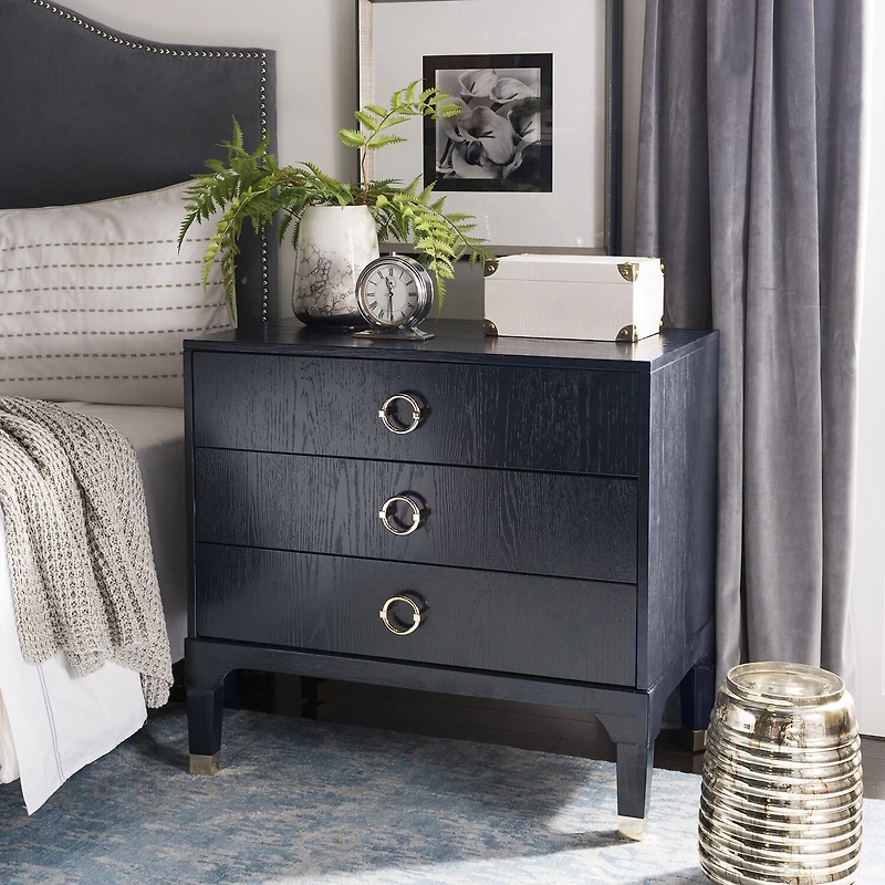 Lorna 3-Drawer Nightstand