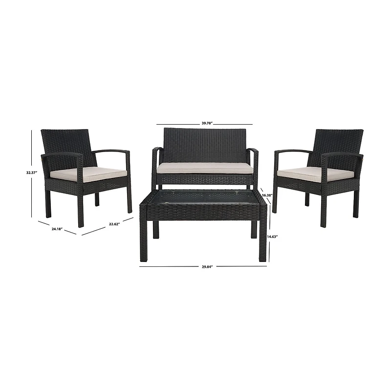 Bassey Patio 4-pc. Conversation Set