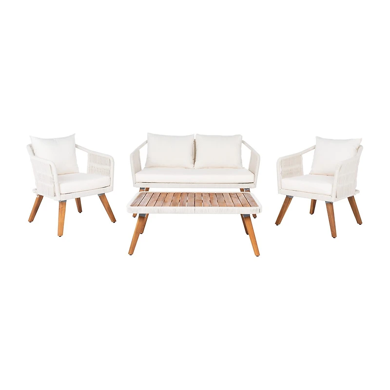 Safavieh Raldin Patio Collection 4-pc. Conversation Set Weather Resistant
