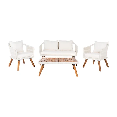 Safavieh Raldin Patio Collection 4-pc. Conversation Set Weather Resistant
