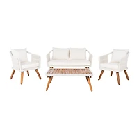 Safavieh Raldin Patio Collection 4-pc. Conversation Set Weather Resistant