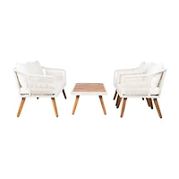 Safavieh Raldin Patio Collection 4-pc. Conversation Set Weather Resistant