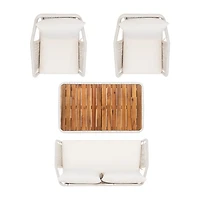 Safavieh Raldin Patio Collection 4-pc. Conversation Set Weather Resistant