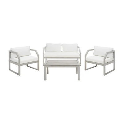 Safavieh Dren Collection 4-pc. Conversation Set Weather Resistant