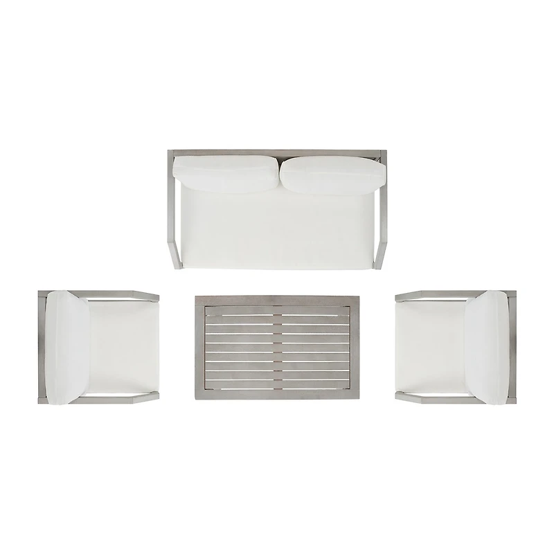 Safavieh Dren Collection 4-pc. Conversation Set Weather Resistant