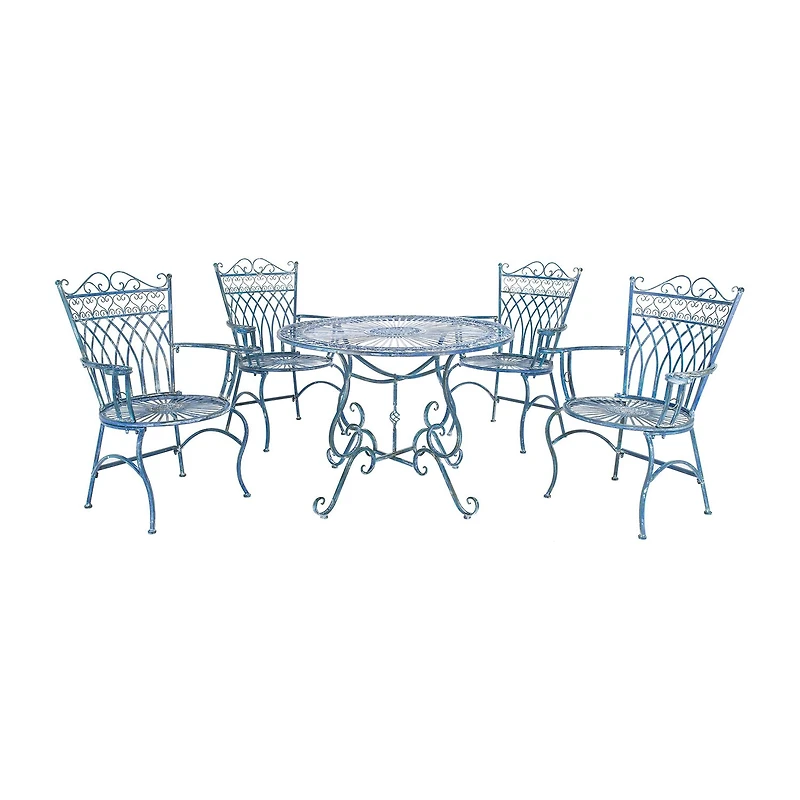 Safavieh Thessaly Patio Collection 5-pc. Weather Resistant Round Dining Set