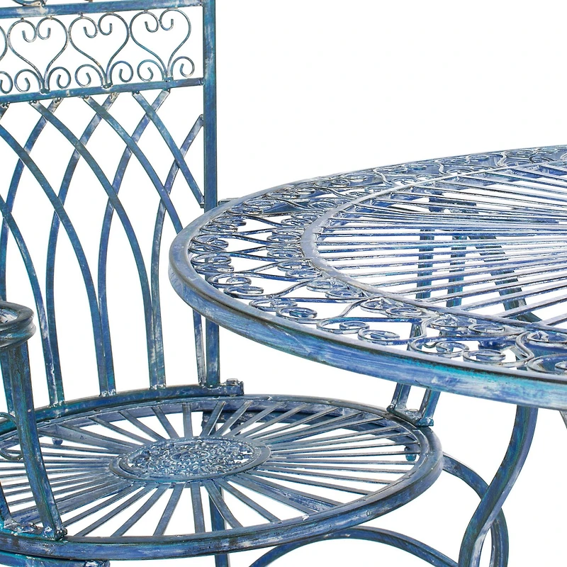 Safavieh Thessaly Patio Collection 5-pc. Weather Resistant Round Dining Set