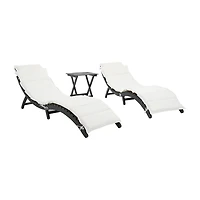 Pacifica 3-pc. Patio Lounge Set
