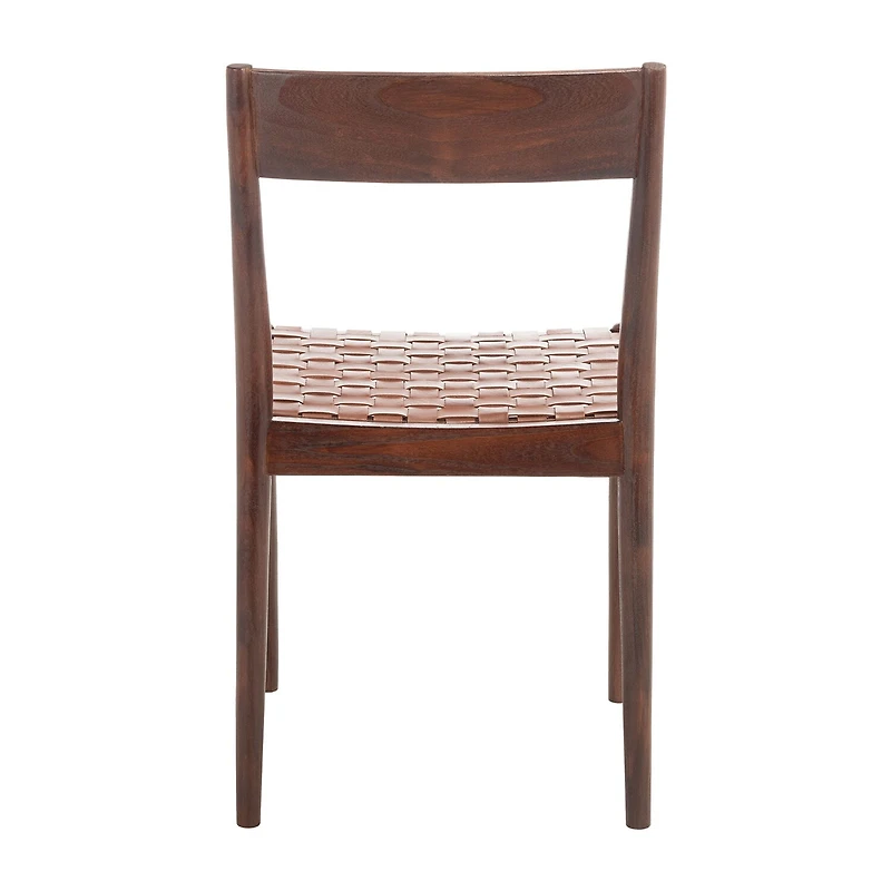 Eluned Dining Chair with Basket Woven Seat - Set of 2