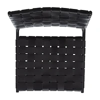 Wesson Leather Basket Woven Dining Chair - Set of 2