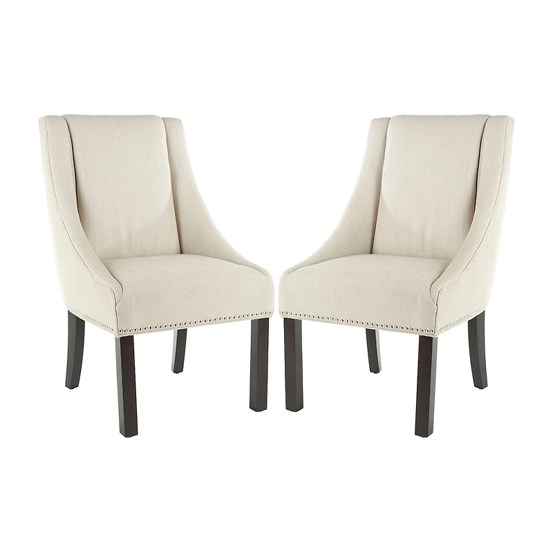 Safavieh Morris Dining Collection 2-pc. Upholstered Tufted Chair
