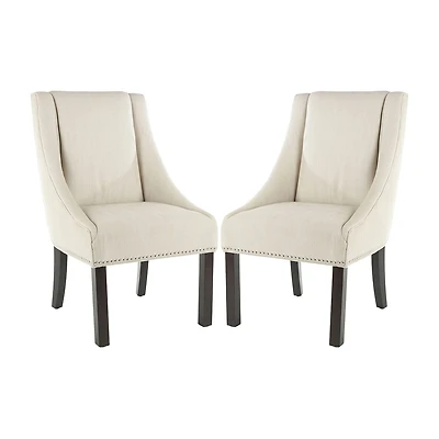 Safavieh Morris Dining Collection 2-pc. Upholstered Tufted Chair