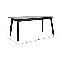 Safavieh Brayson Collection Rectangular Wood-Top Dining Table