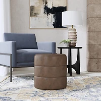 Kinfine Homepop Upholstered Ottoman