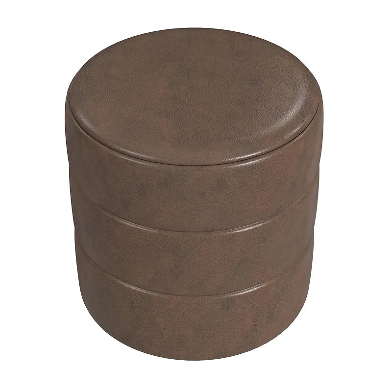 Kinfine Homepop Upholstered Ottoman