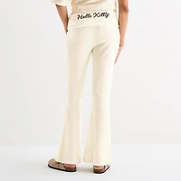 Grayson Threads, The Label Girls Night Fold Over Waistband Loose Legging Womens Juniors Wide Leg Mid Rise Hello Kitty Pull-On Pant